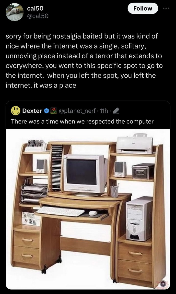 We used to respect the computer