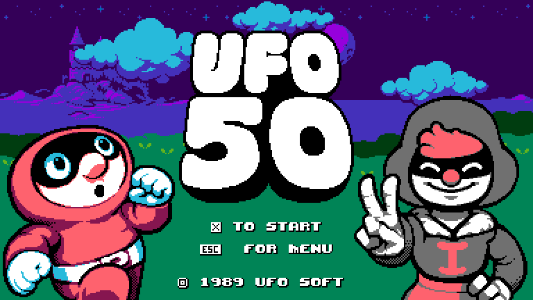 UFO 50 Title Screen