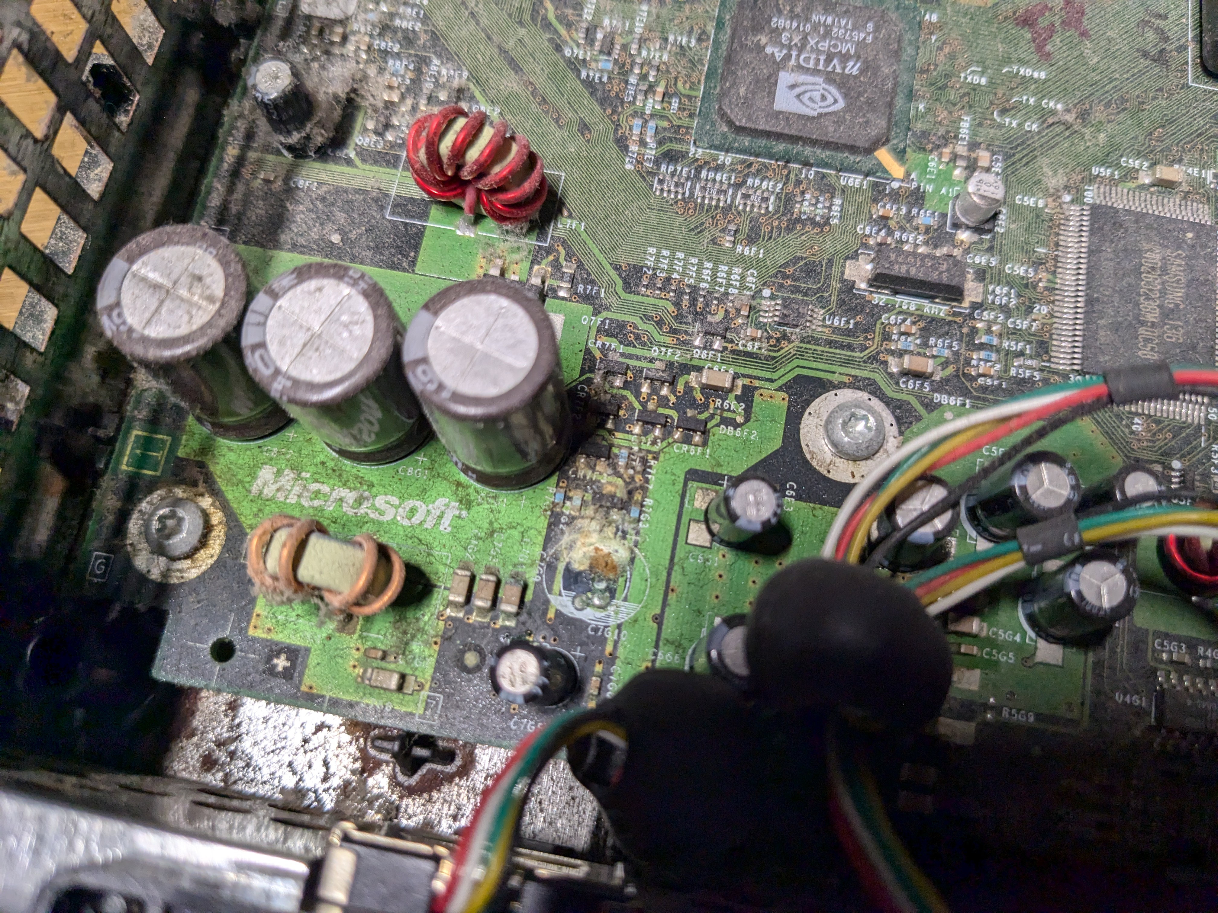 Clock cap corrosion